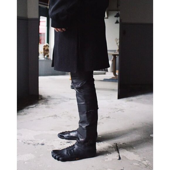 Sulvam Scars Horce Leather Trousers Japan 3 S Black Horse - Picture 13 of 16